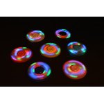 Wholesale LED Light Up Push Button Switch Fidget Spinner Stress Reducer Toy (Blue)